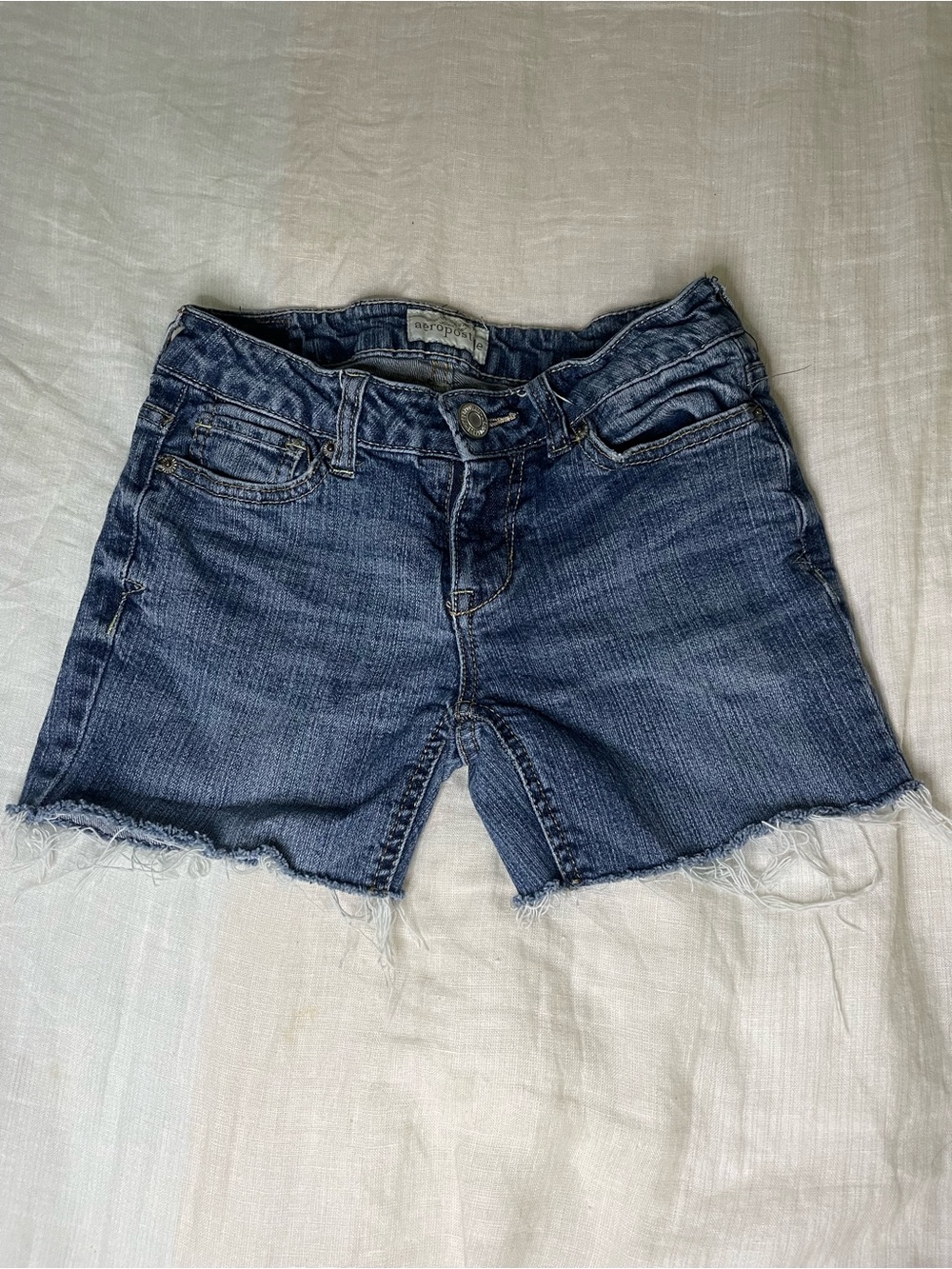 Aeropostale Vintage Women’s Dark Blue Denim Cutoff Shorts